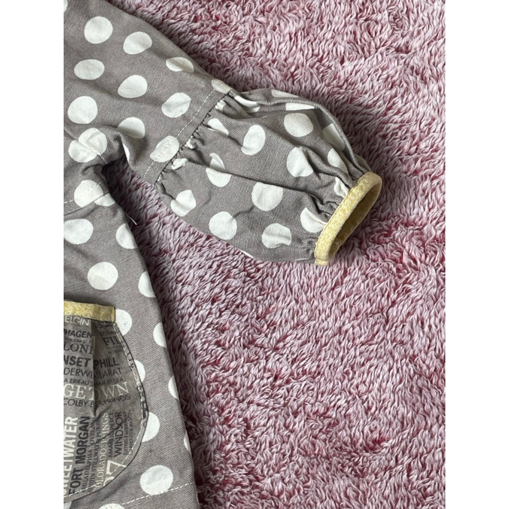 Baby Persnickety Jacket Gray White Polka Dot 18 Months - Picture 4 of 10